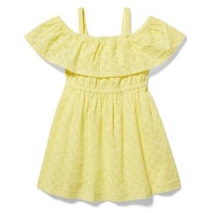 Janie and Jack Cold Shoulder Eyelet Dress
